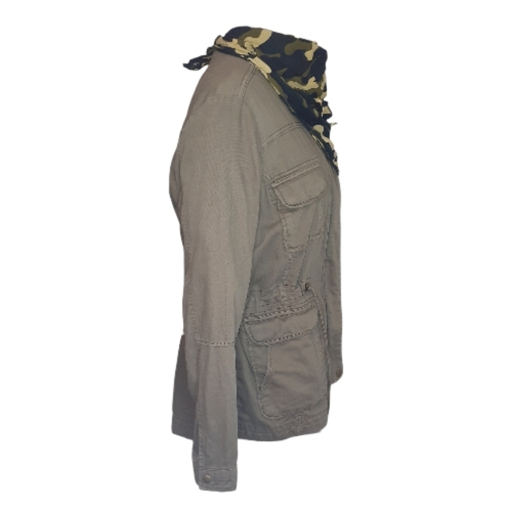 Sale! Lucky Brand Women's Olive Green Utility Jacket Size XL - Picture 3 of 5